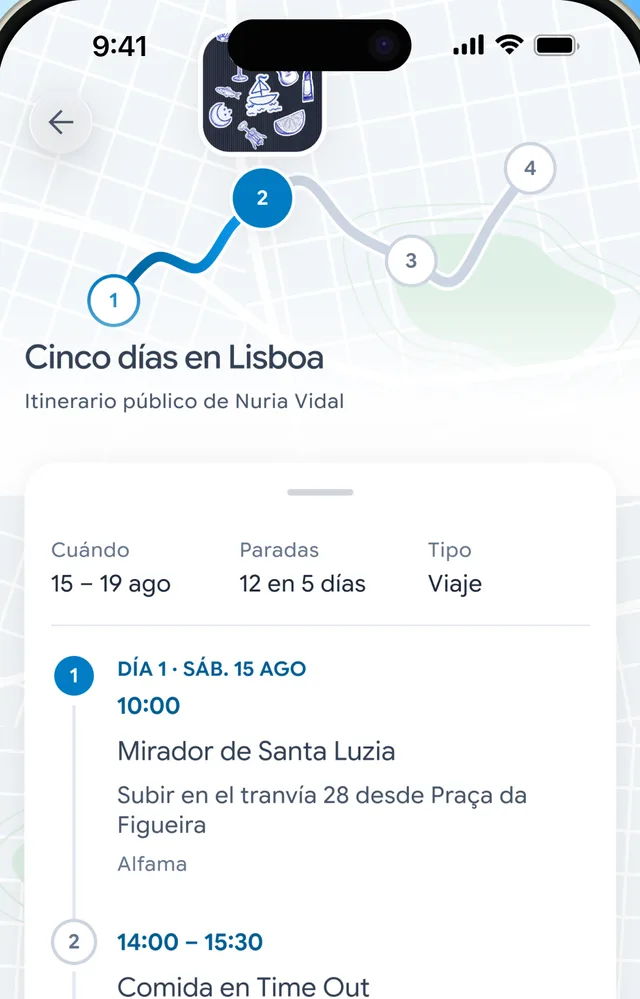 Enquisas e mapa